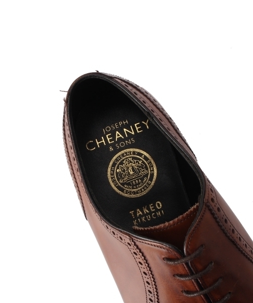 TAKEO KIKUCHI（タケオキクチ）の「CHEANEY チーニー 別注 メダリオンシューズ（ドレスシューズ・メンズ・ブラウン・65/70/60/75/55）」の5枚目の写真