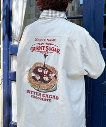 DOUBLE NAME（ダブルネーム）の「BURNT SUGAR BACK刺しゅうクレリックチュニックシャツ（シャツ/ブラウス）」