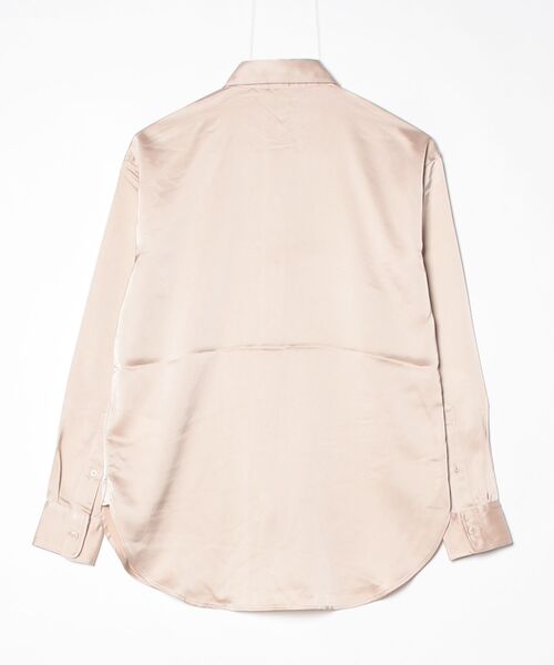 LAUREN RALPH LAUREN（ローレン ラルフ ローレン）の「リラックス フィット サテン シャルムーズ シャツ（シャツ/ブラウス・レディース・ナチュラル・L/XXS/XS/S/M）」の9枚目の写真