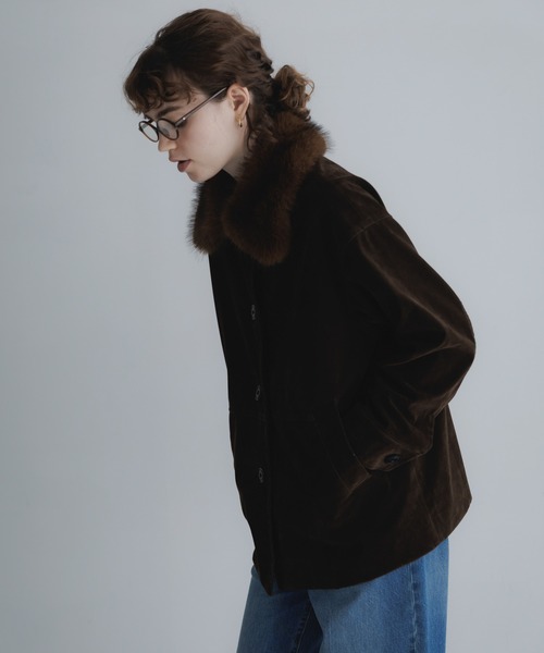 URBAN RESEARCH Sonny Label(アーバンリサーチサニーレーベル)の「フェイクスエードファーカラーブルゾン(ブルゾン・レディース・ブラウン/ブラウン系その他・FREE)」の7枚目の写真