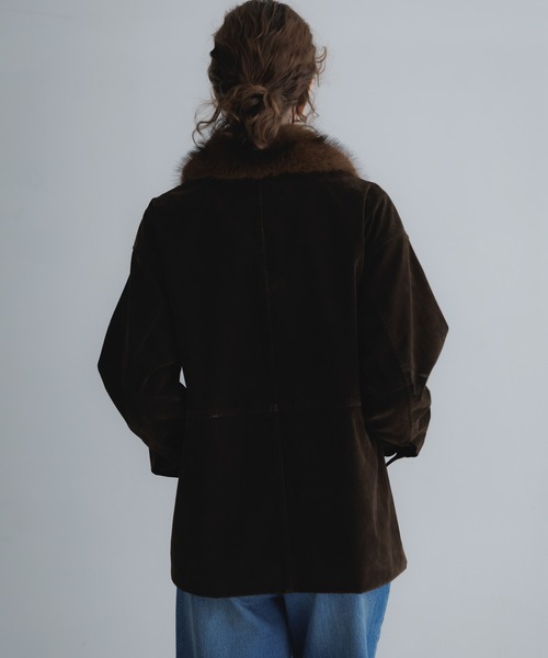 URBAN RESEARCH Sonny Label(アーバンリサーチサニーレーベル)の「フェイクスエードファーカラーブルゾン(ブルゾン・レディース・ブラウン/ブラウン系その他・FREE)」の8枚目の写真