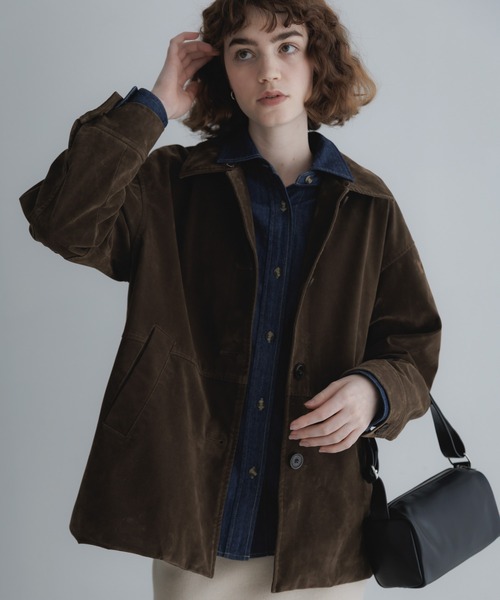 URBAN RESEARCH Sonny Label(アーバンリサーチサニーレーベル)の「フェイクスエードファーカラーブルゾン(ブルゾン・レディース・ブラウン/ブラウン系その他・FREE)」の10枚目の写真