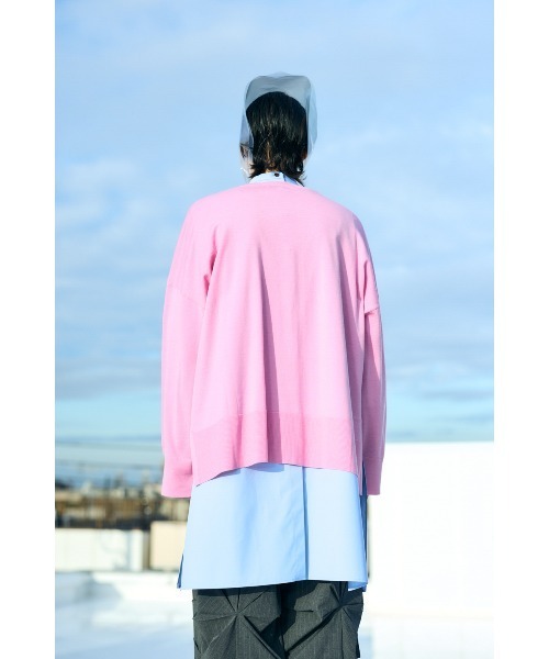 ENFOLD(エンフォルド)の「BOX WIDE PULLOVER(ニット/セーター・レディース・ライム/ピンク/ダークグリーン・38)」の7枚目の写真