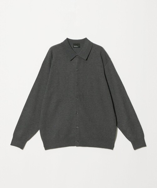 green label relaxing（グリーンレーベルリラクシング）の「【WEB限定】JUST fit ハイゲージ ポロニット カーディガン（カーディガン/ボレロ・メンズ・ブラック/ダークグレー/オリーブ・L/M/XL/S）」の12枚目の写真