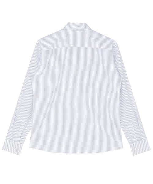 TOKYO SHIRTS(トウキョウシャツ)の「【吸水速乾】【COFREX】 形態安定ノンアイロン スキッパー 長袖ビジネスワイシャツ(ビジネスシャツ・レディース・ブルー・S/M/L/LL/XL)」の2枚目の写真