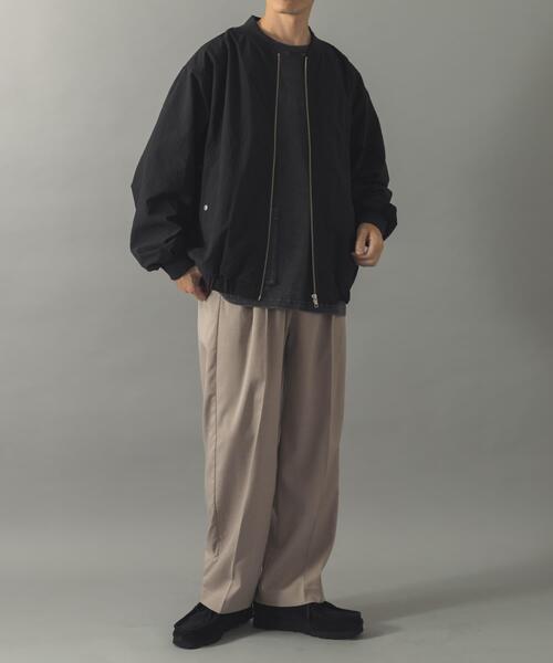 ITEMS URBANRESEARCH（アイテムズ アーバンリサーチ）の「シアサッカー ライトブルゾン（ブルゾン・メンズ・グレー系その他/ブラック/ネイビー・LARGE/MEDIUM）」の8枚目の写真