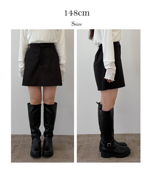 prose verse(プロズヴェール)の「スカートライクショートパンツ(その他パンツ・レディース・ブラック・LARGE/MEDIUM/SMALL)」の2枚目の写真