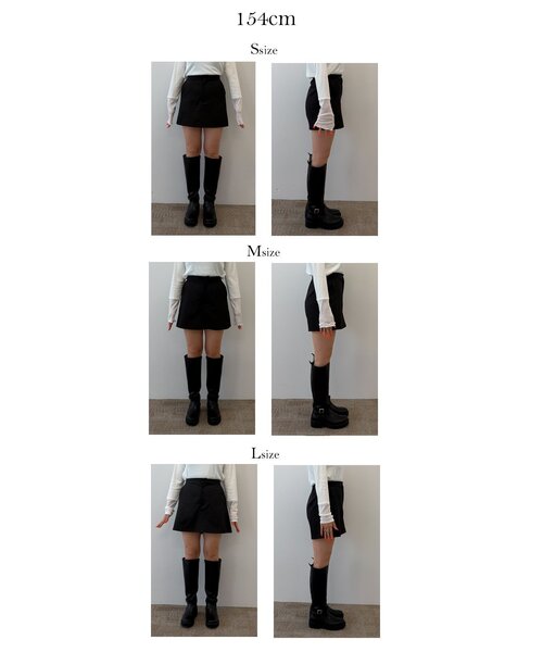 prose verse(プロズヴェール)の「スカートライクショートパンツ(その他パンツ・レディース・ブラック・LARGE/MEDIUM/SMALL)」の3枚目の写真