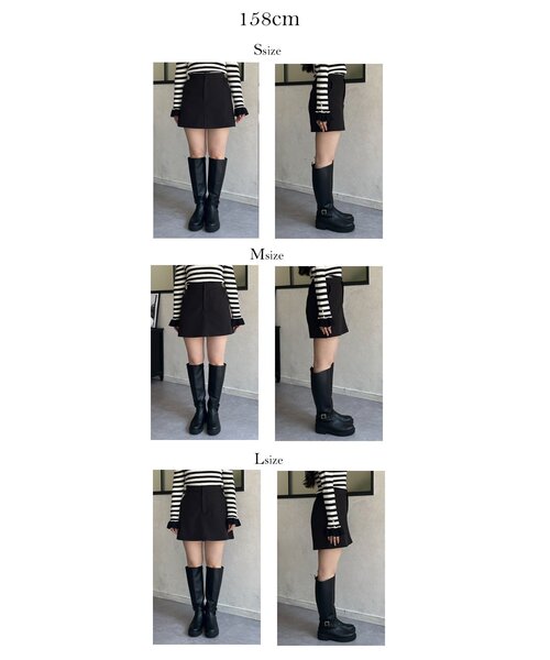 prose verse(プロズヴェール)の「スカートライクショートパンツ(その他パンツ・レディース・ブラック・LARGE/MEDIUM/SMALL)」の4枚目の写真