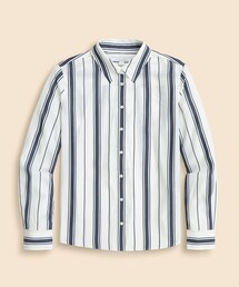 リヨセル　ストライプ　ソフトシャツ