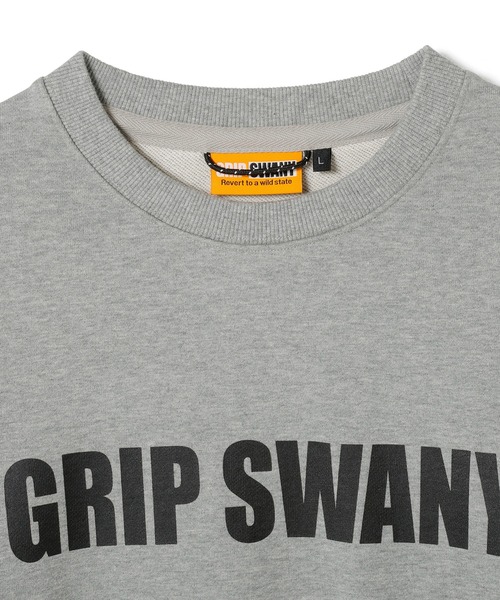 GRIP SWANY（グリップスワニー）の「【GSMCT-245】 GS HEAVY CREW（スウェット・メンズ・ヘザーグレー/ブラック/ブラウン系その他・L/M/S/XL/XXL）」の5枚目の写真