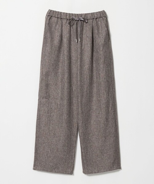 A DAY IN THE LIFE UNITED ARROWS(アデイインザライフユナイテッドアローズ)の「ツイードライク タックワイドパンツ ‐ウォッシャブル‐<A DAY IN THE LIFE>(その他パンツ・レディース・モカ/ダークグレー/コバルトブルー/その他1・S/M)」の2枚目の写真