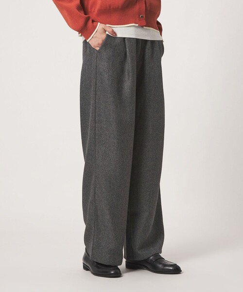 A DAY IN THE LIFE UNITED ARROWS(アデイインザライフユナイテッドアローズ)の「ツイードライク タックワイドパンツ ‐ウォッシャブル‐<A DAY IN THE LIFE>(その他パンツ・レディース・モカ/ダークグレー/コバルトブルー/その他1・S/M)」の13枚目の写真