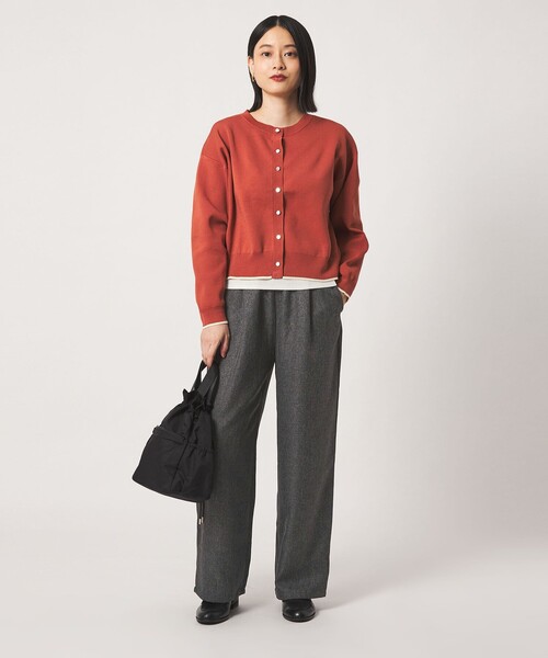 A DAY IN THE LIFE UNITED ARROWS(アデイインザライフユナイテッドアローズ)の「ツイードライク タックワイドパンツ ‐ウォッシャブル‐<A DAY IN THE LIFE>(その他パンツ・レディース・モカ/ダークグレー/コバルトブルー/その他1・S/M)」の14枚目の写真