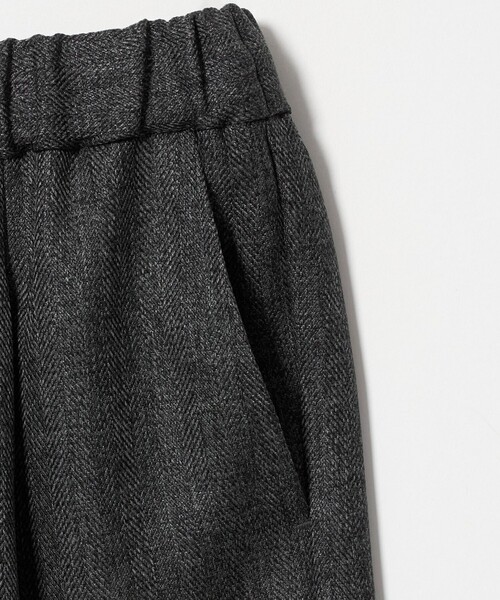 A DAY IN THE LIFE UNITED ARROWS(アデイインザライフユナイテッドアローズ)の「ツイードライク タックワイドパンツ ‐ウォッシャブル‐<A DAY IN THE LIFE>(その他パンツ・レディース・モカ/ダークグレー/コバルトブルー/その他1・S/M)」の5枚目の写真