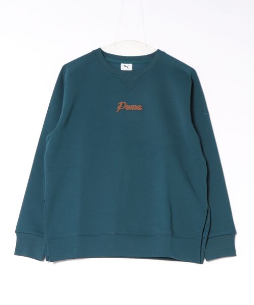 PUMA(プーマ)の「《PUMA》ESS ELEVATED MX クルー DK(スウェット・レディース・ライトグレー/ブラック/ブルー系その他・L/M/S/XL)」の3枚目の写真