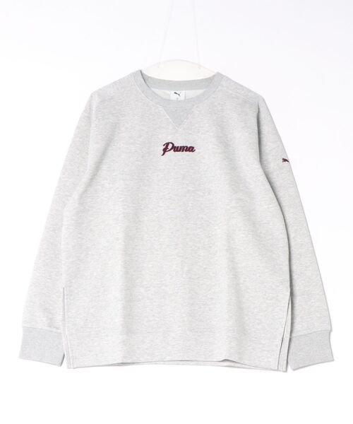 PUMA(プーマ)の「《PUMA》ESS ELEVATED MX クルー DK(スウェット・レディース・ライトグレー/ブラック/ブルー系その他・L/M/S/XL)」の2枚目の写真