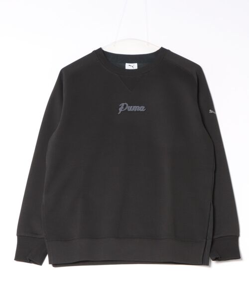PUMA(プーマ)の「《PUMA》ESS ELEVATED MX クルー DK(スウェット・レディース・ライトグレー/ブラック/ブルー系その他・L/M/S/XL)」の1枚目の写真