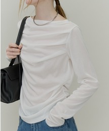 Front Drape Cat Pullover / フロントドレーププルオーバー