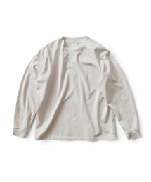 リブトリム ロングスリーブ Tシャツ - オートミール