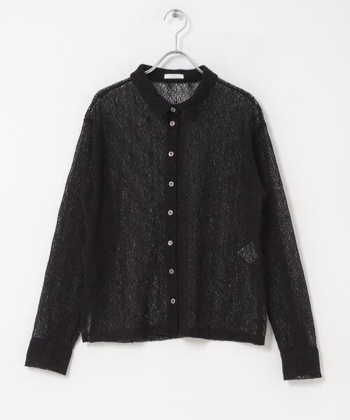 ITEMS URBANRESEARCH(アイテムズ アーバンリサーチ)の「襟付きレースシャツ(シャツ/ブラウス・レディース・ブラック/ボルドー/オフホワイト・FREE)」の21枚目の写真