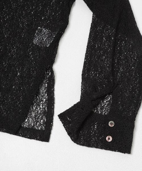 ITEMS URBANRESEARCH(アイテムズ アーバンリサーチ)の「襟付きレースシャツ(シャツ/ブラウス・レディース・ブラック/ボルドー/オフホワイト・FREE)」の22枚目の写真