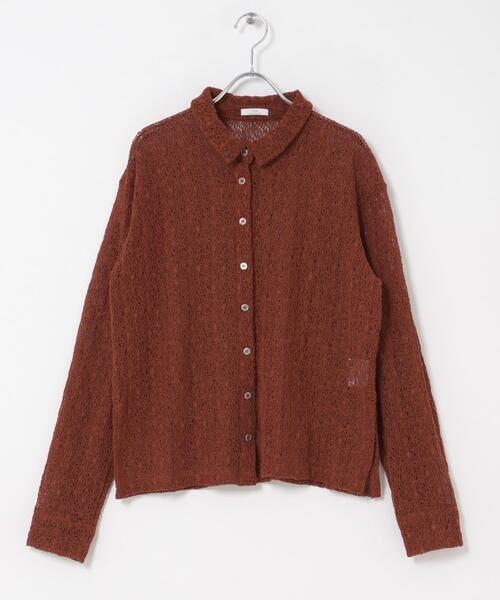 ITEMS URBANRESEARCH(アイテムズ アーバンリサーチ)の「襟付きレースシャツ(シャツ/ブラウス・レディース・ブラック/ボルドー/オフホワイト・FREE)」の16枚目の写真