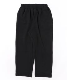 (SA) ストレッチ 無地 ワイド スウェットパンツ