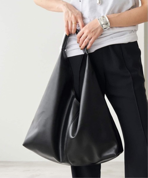 SLOBE IENA(スローブイエナ)の「《追加12》SLOBE トライアングルBAG(トートバッグ・レディース・ブラウン系その他/ブラック・FREE)」の6枚目の写真
