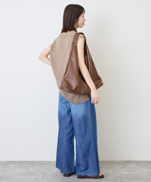 SLOBE IENA(スローブイエナ)の「《追加12》SLOBE トライアングルBAG(トートバッグ・レディース・ブラウン系その他/ブラック・FREE)」の19枚目の写真