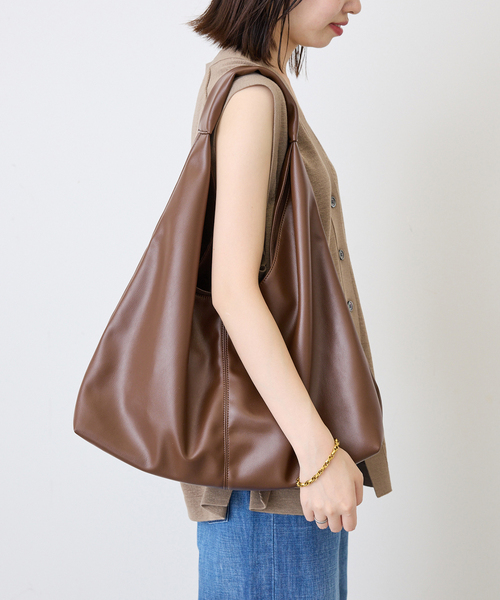 SLOBE IENA(スローブイエナ)の「《追加12》SLOBE トライアングルBAG(トートバッグ・レディース・ブラウン系その他/ブラック・FREE)」の20枚目の写真