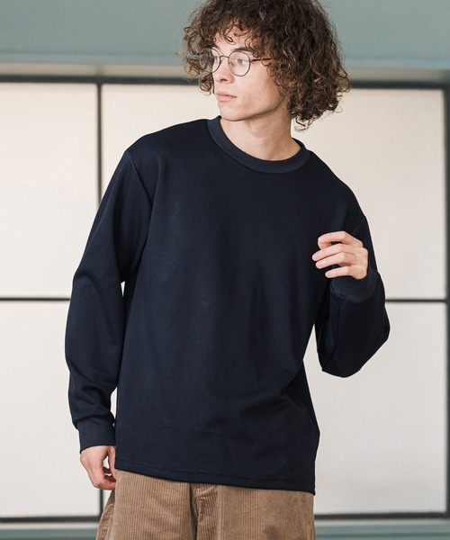 CAMBIO（カンビオ）の「mlt5898-ポンチロンT(BP-BFA0157)（Tシャツ/カットソー・メンズ・グレー/ネイビー/ホワイト/ブラック・L/M/S）」の4枚目の写真