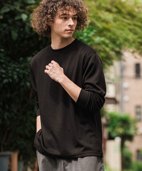 CAMBIO（カンビオ）の「mlt5898-ポンチロンT(BP-BFA0157)（Tシャツ/カットソー・メンズ・グレー/ネイビー/ホワイト/ブラック・L/M/S）」の5枚目の写真