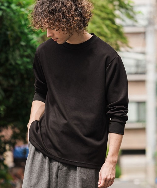 CAMBIO（カンビオ）の「mlt5898-ポンチロンT(BP-BFA0157)（Tシャツ/カットソー・メンズ・グレー/ネイビー/ホワイト/ブラック・L/M/S）」の7枚目の写真