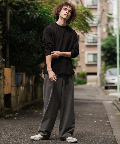CAMBIO（カンビオ）の「mlt5898-ポンチロンT(BP-BFA0157)（Tシャツ/カットソー・メンズ・グレー/ネイビー/ホワイト/ブラック・L/M/S）」の8枚目の写真