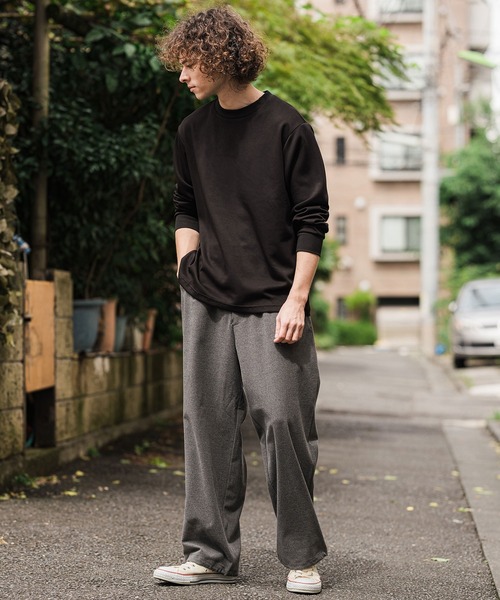 CAMBIO（カンビオ）の「mlt5898-ポンチロンT(BP-BFA0157)（Tシャツ/カットソー・メンズ・グレー/ネイビー/ホワイト/ブラック・L/M/S）」の9枚目の写真