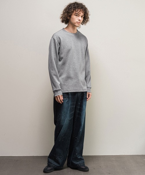 CAMBIO（カンビオ）の「mlt5898-ポンチロンT(BP-BFA0157)（Tシャツ/カットソー・メンズ・グレー/ネイビー/ホワイト/ブラック・L/M/S）」の13枚目の写真