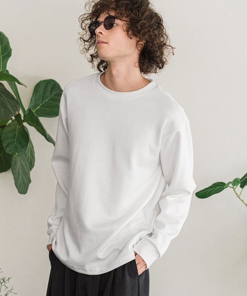CAMBIO（カンビオ）の「mlt5898-ポンチロンT(BP-BFA0157)（Tシャツ/カットソー・メンズ・グレー/ネイビー/ホワイト/ブラック・L/M/S）」の16枚目の写真