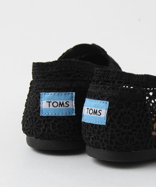 TOMS(トムス)の「トムス/OC TOMS フラワーレース スリッポン(スリッポン・レディース・オフホワイト/ブラック/シルバー・8/6/7)」の5枚目の写真