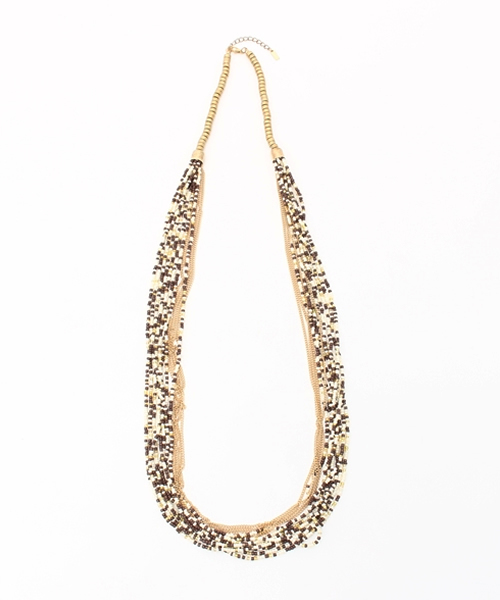 ACC.（エーシーシー.）の「ボリュームビーズカラーネックレス（ネックレス・レディース・オレンジ/ブラウン・FREE）」の8枚目の写真