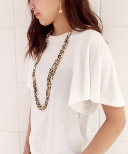 ACC.（エーシーシー.）の「ボリュームビーズカラーネックレス（ネックレス・レディース・オレンジ/ブラウン・FREE）」の7枚目の写真