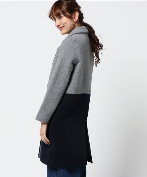 MURUA（ムルーア）の「ハーフ切替チェスターコート（チェスターコート  