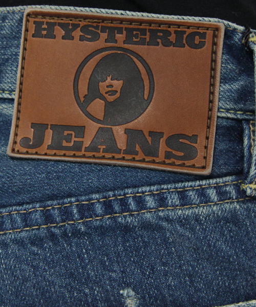 HYSTERIC GLAMOUR（ヒステリックグラマー）の「NOBU REMAKE加工デニム7分丈スリムPT*（デニムパンツ・レディース・インディゴブルー/ライトインディゴブルー・XX-SMALL/X-SMALL/SMALL/MEDIUM）」の10枚目の写真