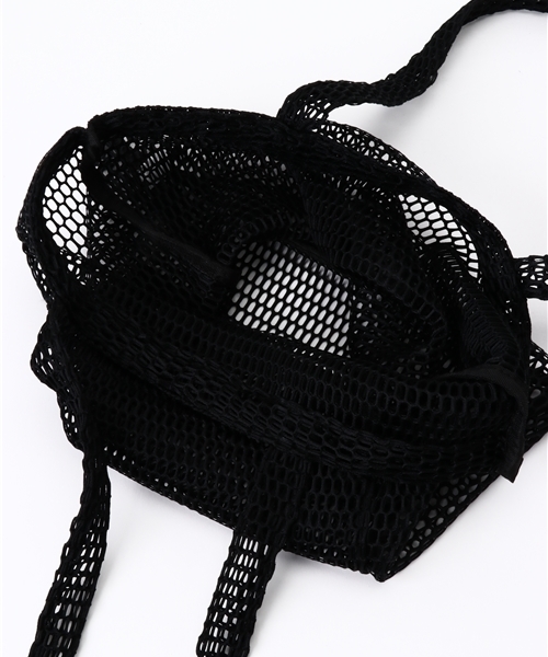 WEGO（ウィゴー）の「WEGO/メッシュトートバッグ（トートバッグ・レディース・グレー/ホワイト/サックスブルー/ブラック・FREE）」の7枚目の写真