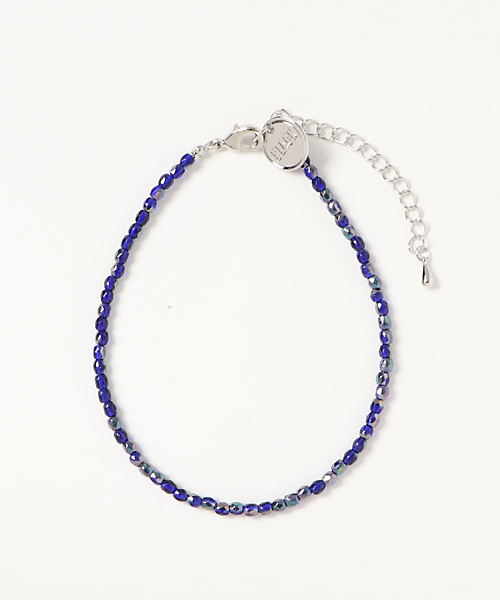 DOUBLE STEAL（ダブルスティール）の「Czech Beads アンクレット（アンクレット・メンズ・ブラック/ゴールド/ブルー/シルバー・フリー）」の10枚目の写真