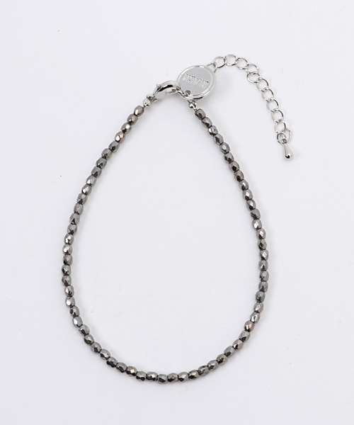 DOUBLE STEAL（ダブルスティール）の「Czech Beads アンクレット（アンクレット・メンズ・ブラック/ゴールド/ブルー/シルバー・フリー）」の4枚目の写真