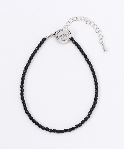 DOUBLE STEAL（ダブルスティール）の「Czech Beads アンクレット（アンクレット・メンズ・ブラック/ゴールド/ブルー/シルバー・フリー）」の2枚目の写真