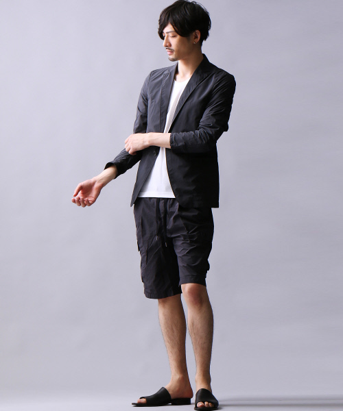 5351 POUR LES HOMMES（ゴーサンゴーイチプールオム）の「リップストップショートカーゴパンツ（カーゴパンツ・メンズ・ブラック/カーキ・46/44/48）」の5枚目の写真