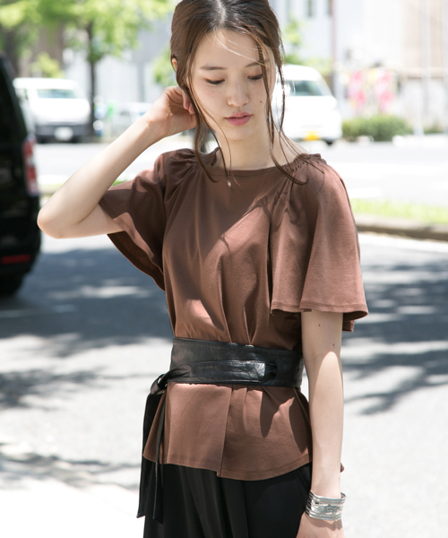 「URBAN RESEARCH」 長袖シャツ FREE ネイビー レディース URBAN RESEARCH DOORS（アーバンリサーチドアーズ）の「【WEB