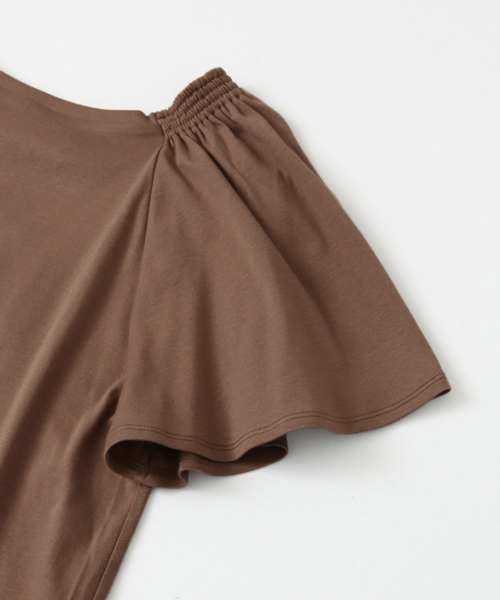 URBAN RESEARCH（アーバンリサーチ）の「2WAY袖フレアカットソー（Tシャツ/カットソー・レディース・ネイビー/オレンジ/ブラウン/オフホワイト・FREE）」の6枚目の写真